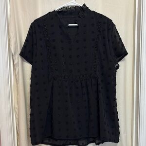 Elegant Black Women's Top